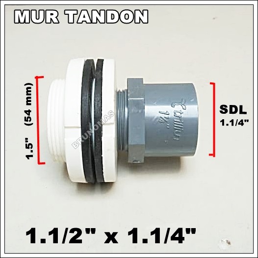 MUR TANDON 1.5" x (1.1/4") - Nepel Drat Toren