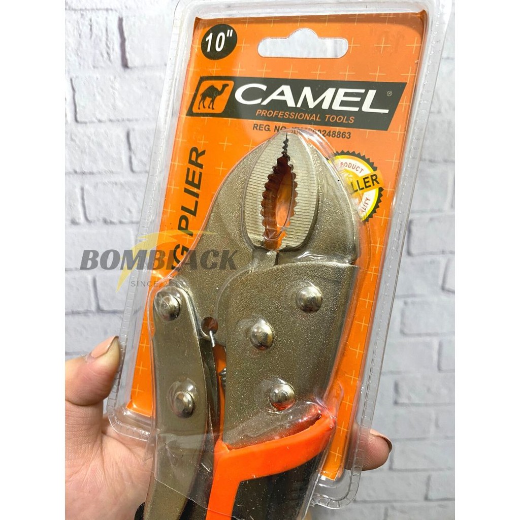 Tang Buaya 10 inch CAMEL Tang Jepit Tang Catok Capit Gagang Karet MURAH