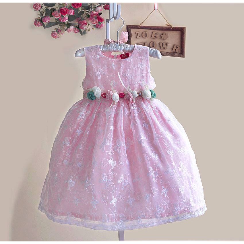 DRESS ANAK ZOE 14159-3 / BAJU ANAK / DRESS PINK