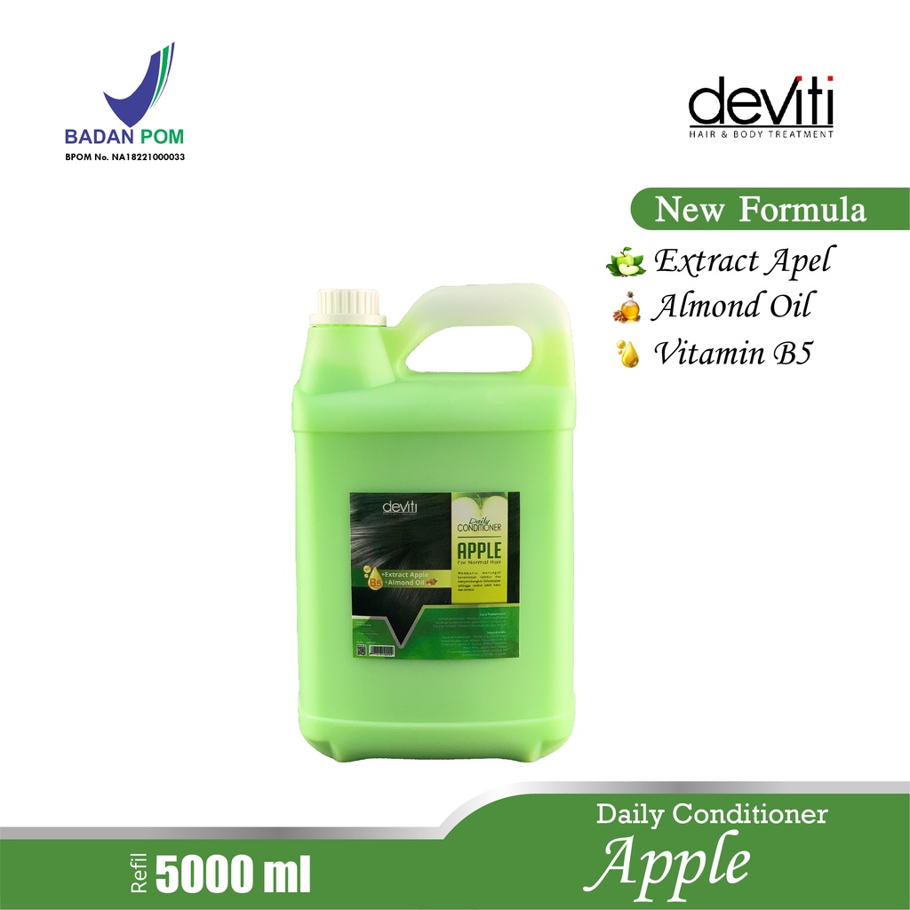 Deviti Hair Conditioner Aroma Apple Perawatan Akar Rambut - Jerigen 5L