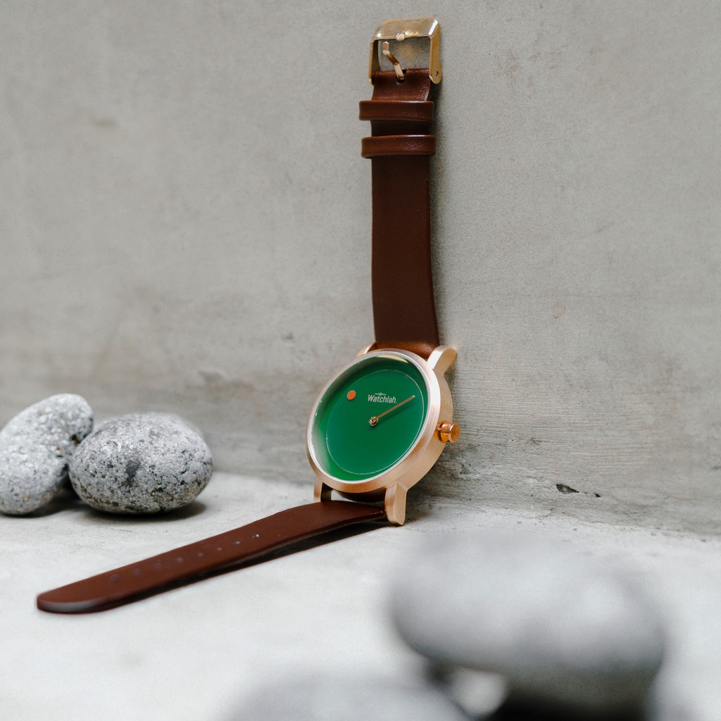 Watchlah Dot Neck - Golden Brown