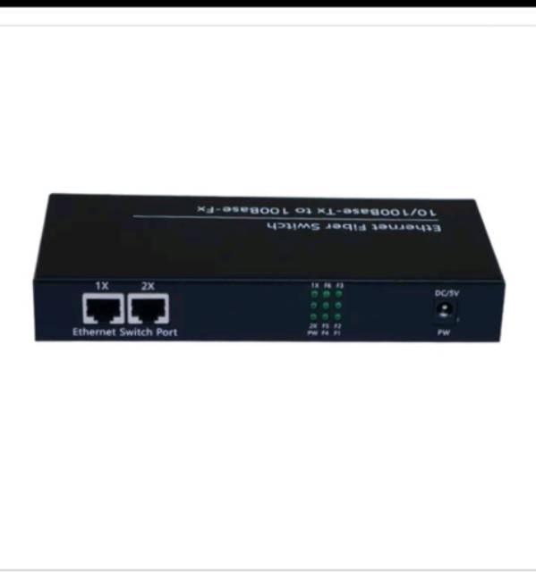 Switch Converter 2 FO-3 LAN converter Fiber Optik  100mbps SC 20Km