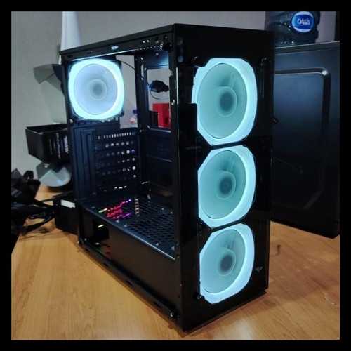 Jual Casing Pc Komputer Gaming Infinity Vesta Plus Fan Led Atx