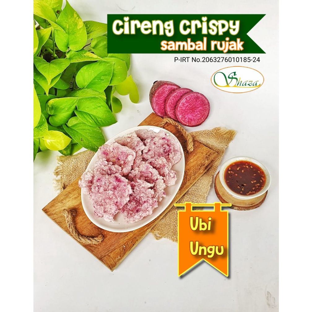 

Cireng Crispy Ubi Ungu Plus Sambal Rujak Maknyoss - isi 15 pcs