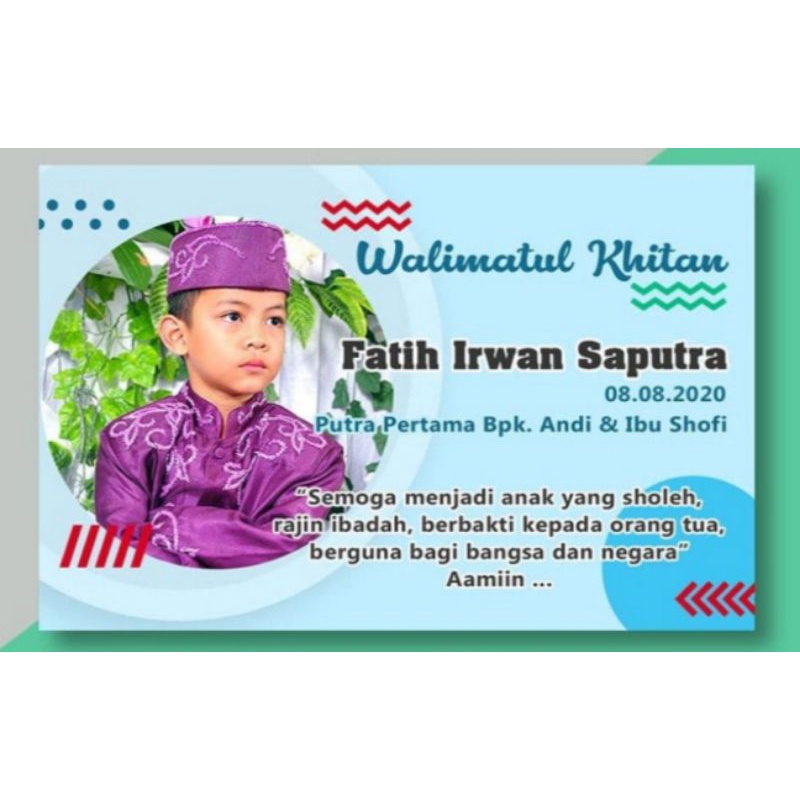 

Cetak Kartu Khitanan | Sunatan | Free Design Bebas Costume | Isi 100 Lembar