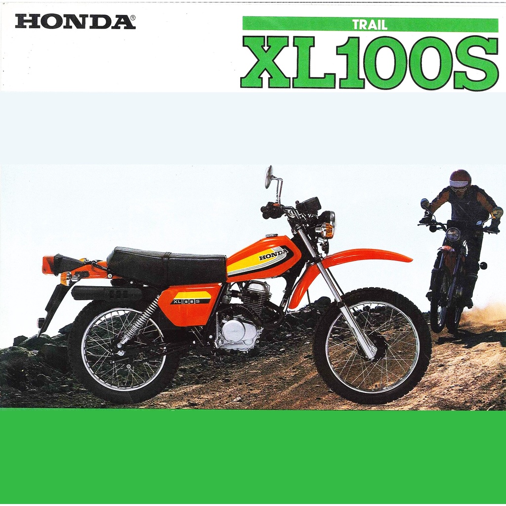 Sticker Decal Honda XL 100 s 1980 Hatesix