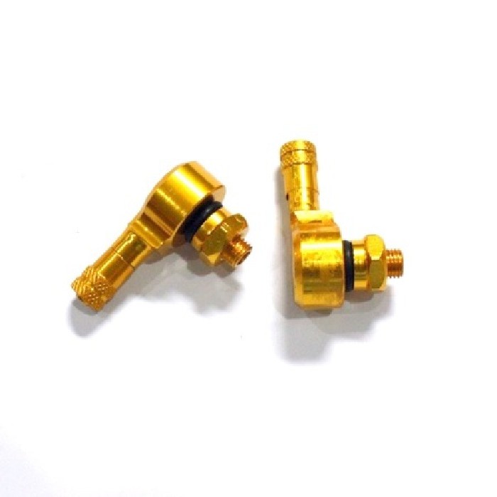 PENTIL BAN TUBLES F9H BAHAN CNC SPAREPART VARIASI RACING GOLD ISI 2PCS