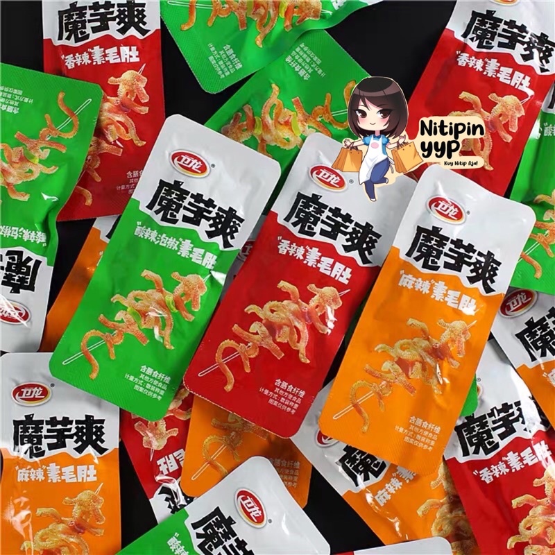 Konjac Spicy MOYUSHUANG WeiL0ng - Snack Spicy Gluten Strip Latiao