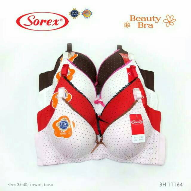 BH Bra SOREX 11164 size 36 ada kawat busa tipis