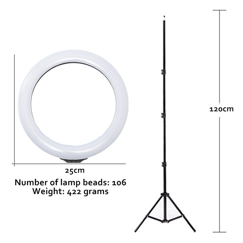 Perfin PFLB01 Lampu Ring Light 26CM Tiktok Live Untuk Foto Studio Lampu Tripod 1.2m