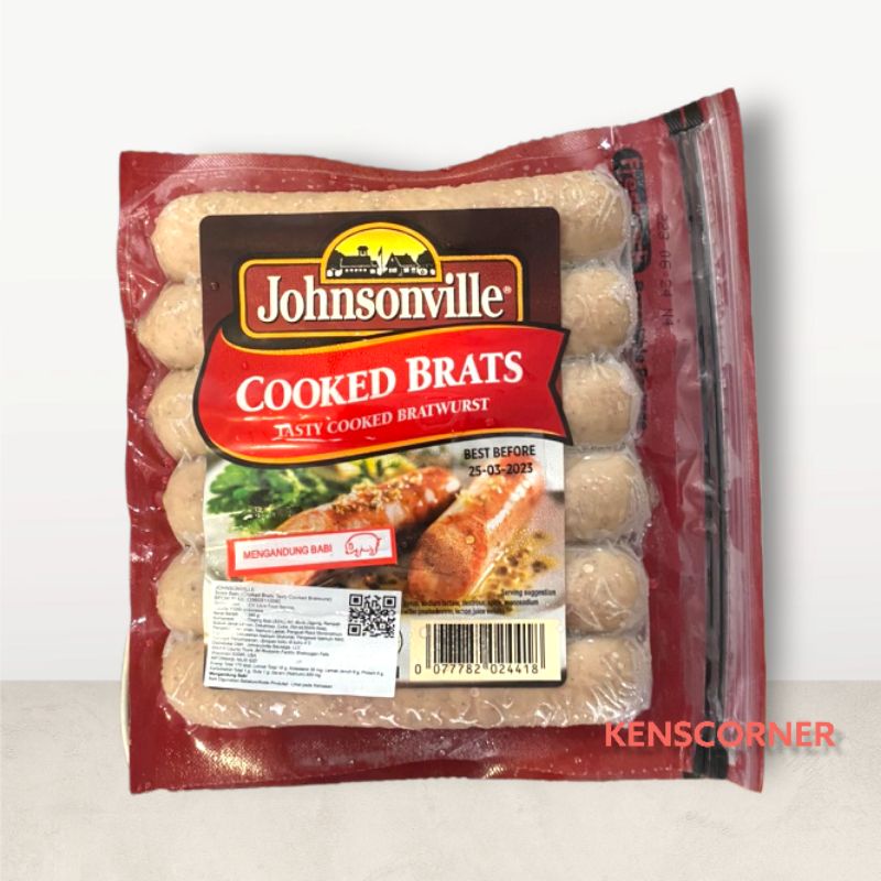 Johnsonville Cooked Brat / Johnsonville Lemon &amp; Pepper / Sosis Premium / Premium Sausage