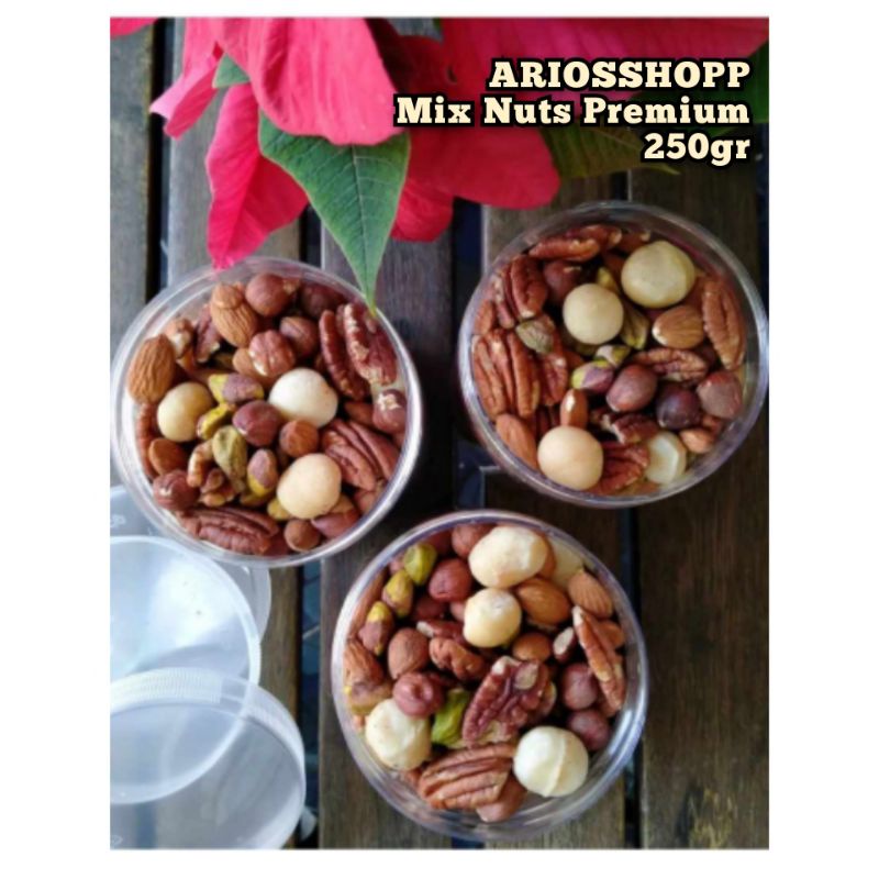 

Min Nuts Premium 250gram (Walnut,Macadamia,Pistachio,Mede,Almond,Hazelnut)