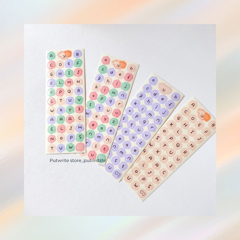 

CUTE ALPHABET Sticker Deco DIY Planner BUJO Stiker Aesthetic