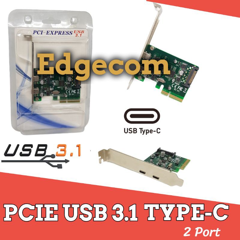 PCI Express USB 3.1 Type-C 2 Port