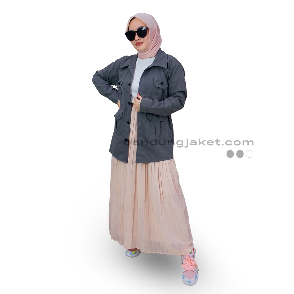 ADAM JAKET ABU || JAKET SEMI PARKA || JAKET PRIA DAN WANITA MASA KINI