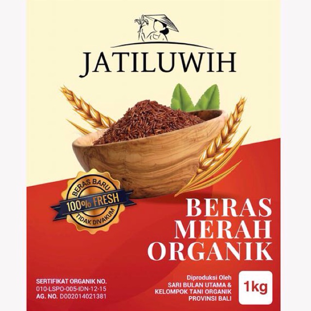 Beras Merah Anik Jatiluwih 1 Kg Indonesia