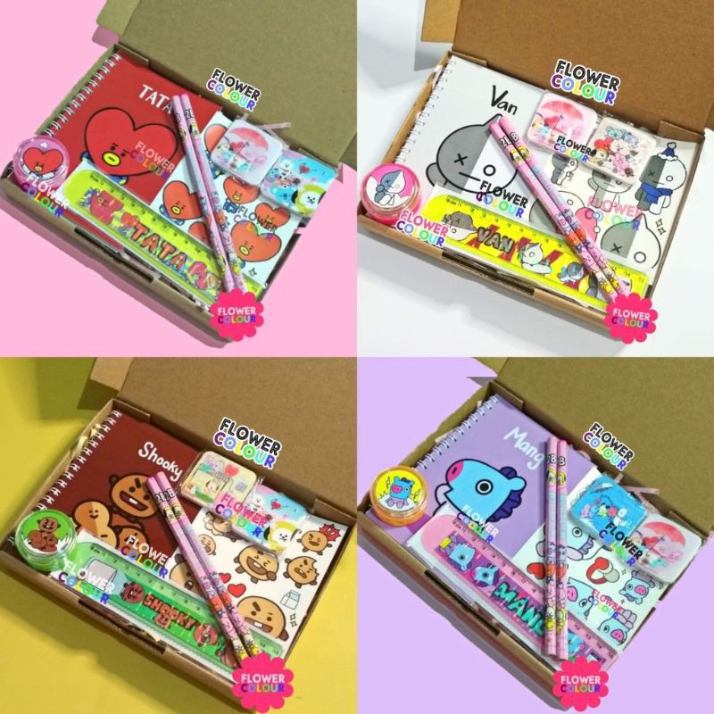 

PAKET LENGKAP ALAT TULIS KARAKTER BTS BT21