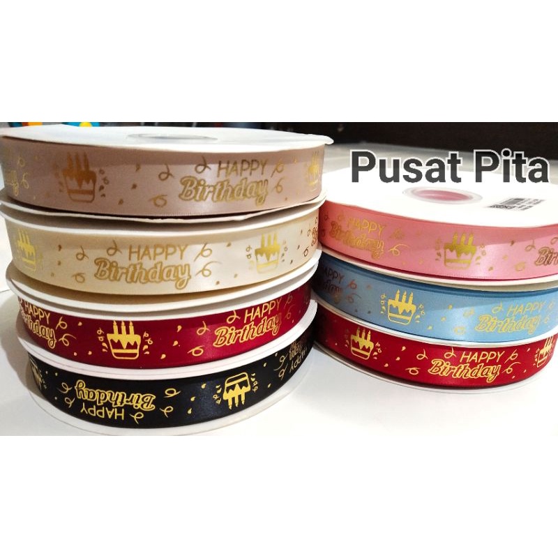

pita happy birthday ukuran 2.5cm Rp 6.000/meter