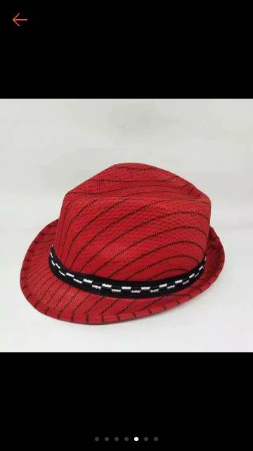 Topi Vedora anak Topi motiv garis topi Koboy kece dan keren