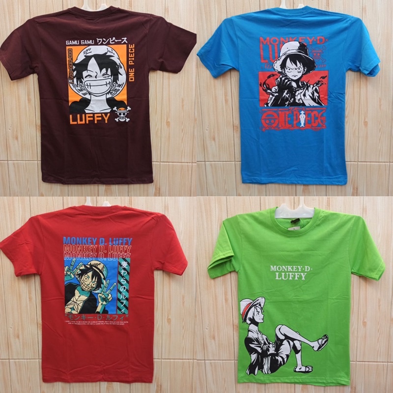 OBRAL KAOS ANAK ONE PIECE LUFFY / ANAK KIDS 9-12 tahun / MURAH