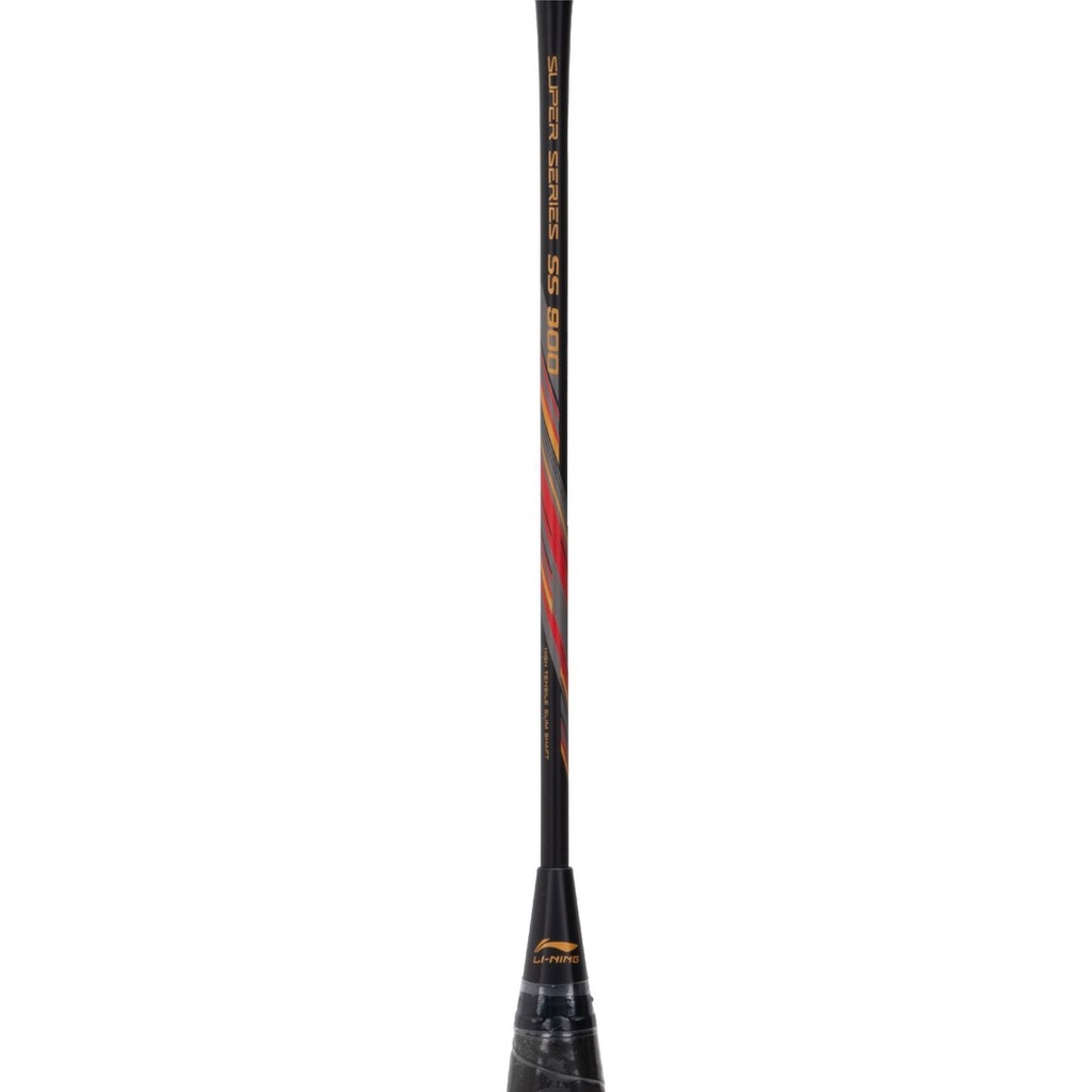 Li-Ning Badminton Racket SS 900 AYPR104-4 Black/Red Bundle String + Grip + Cover + T-Shirt