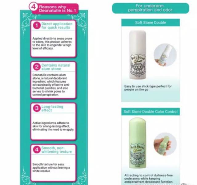 DEONATULLE Soft Stone Deodorant White - Original