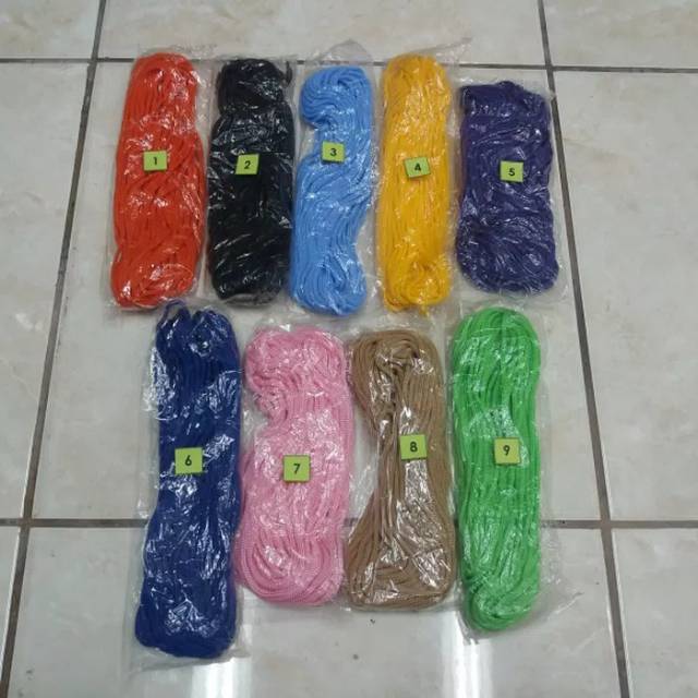 

Tali Kur 18 Meter / Tali Kur Warna-Warni