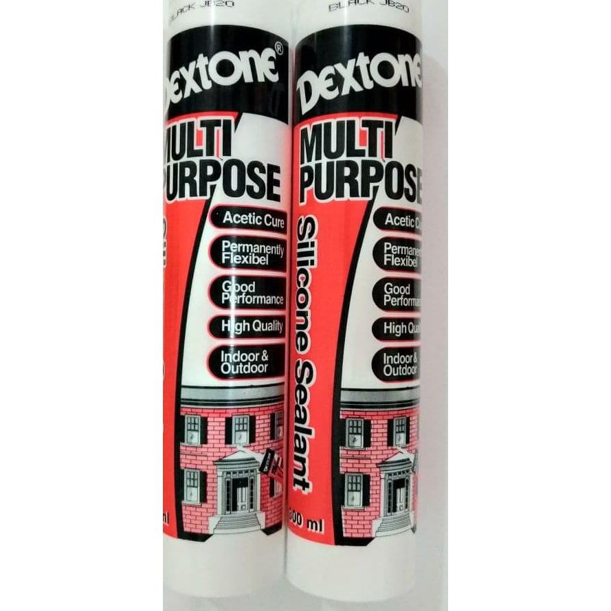 Silicone Sealant Dextone Acetic Asam multi purpose DEXTONE Silicone Sealant Kaca 300ml Acetic