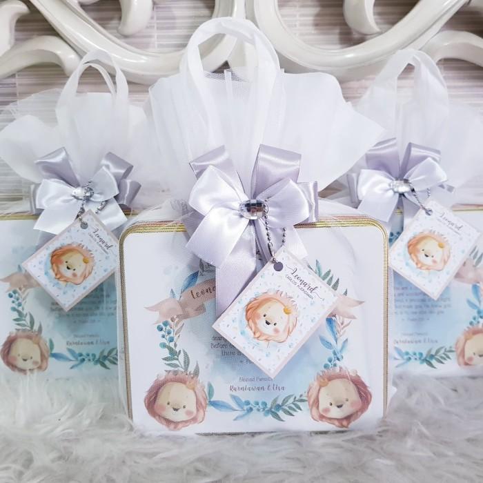 Elisaya/ Souvenir Baby One Month/Souvenir Ultah/Hampers Baby/Souvenir Kaleng