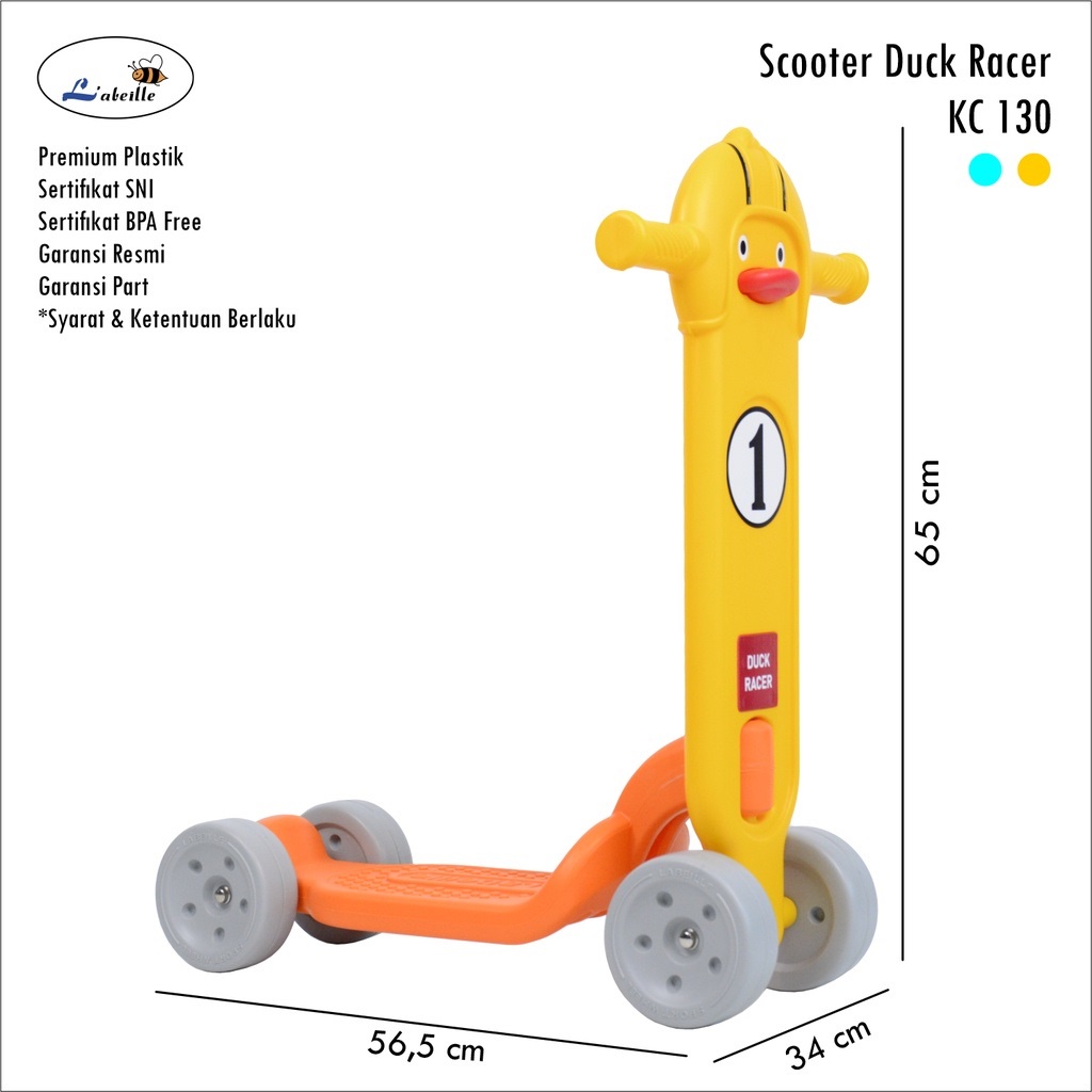 LABEILLE KC-130 Scooter Duck Racer / Skuter Otopet Anak