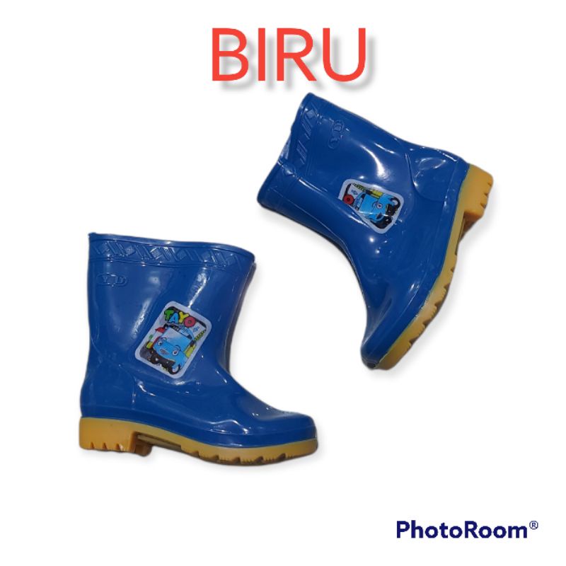 New Sepatu Karet Boot Anti Air  Boot Hujan Anak Laki dan Perempuan 31-35