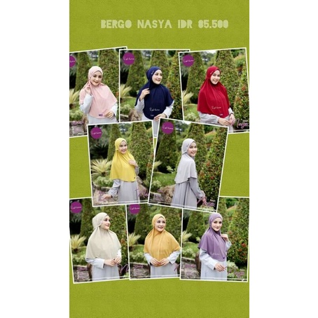 BERGO NASYA BY ELLISA HIJAB PROMO BERGO TERBARU ORI ELLISA HIJAB BERGO TRENDY