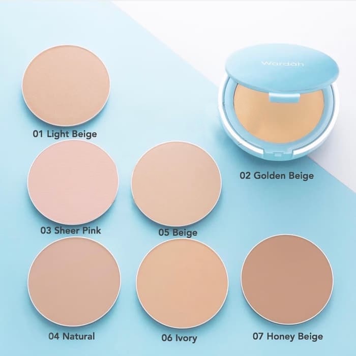 Wardah Lightening Powder Foundation Light Feel | Two Way Cake Light Feel spf15 | Bedak Padat