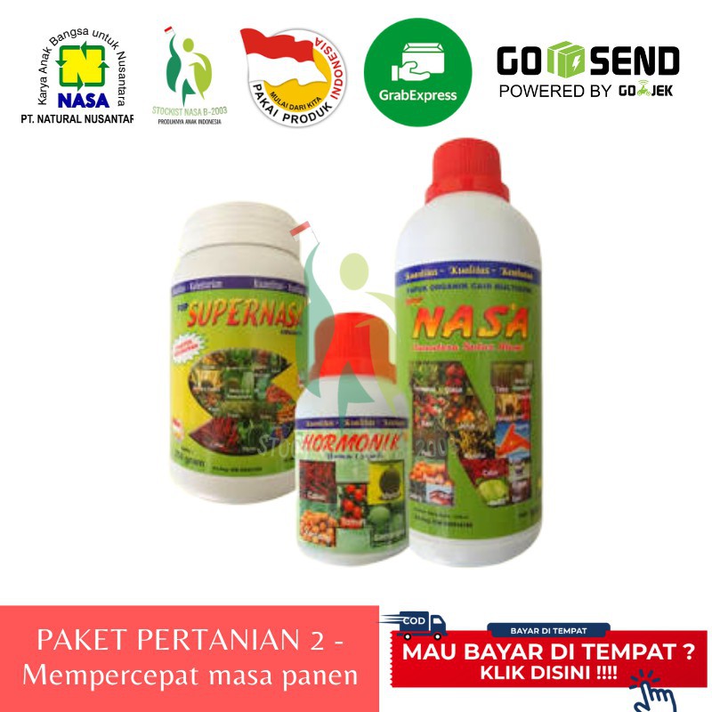 Jual Produk  Paket Pertanian Organik Nasa 2 - POC NASA - SUPERNASA - HORMONIK - Stockist Nasa