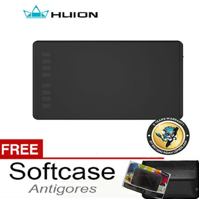 Huion H950P FREE PEN STAND & Antigores - Hitam