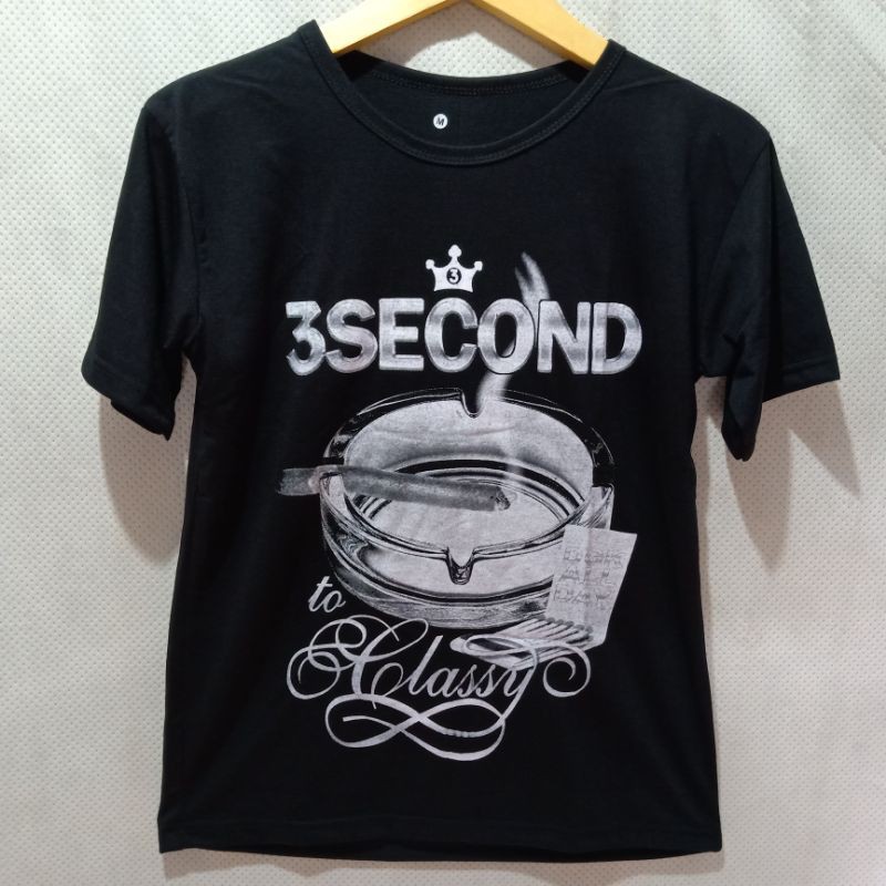 Baju kaos cowok distro boombogie/3Second