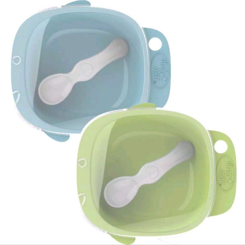 BabySafe Wadah Makan Anak Bayi /babysafe Meal Bowl with Transparent Lid B356