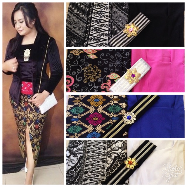 Set kebaya jadi kutubaru polos