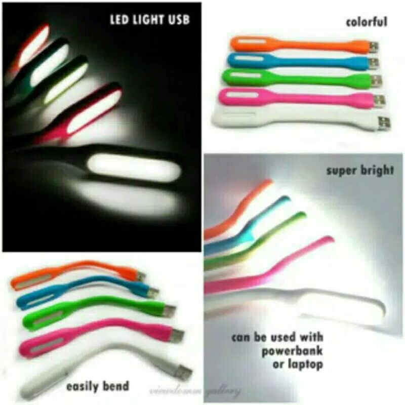 Lampu Sikat USB LED / Lampu USB fleksibel, Lampu Baca, Lampu Darurat / Penerangan