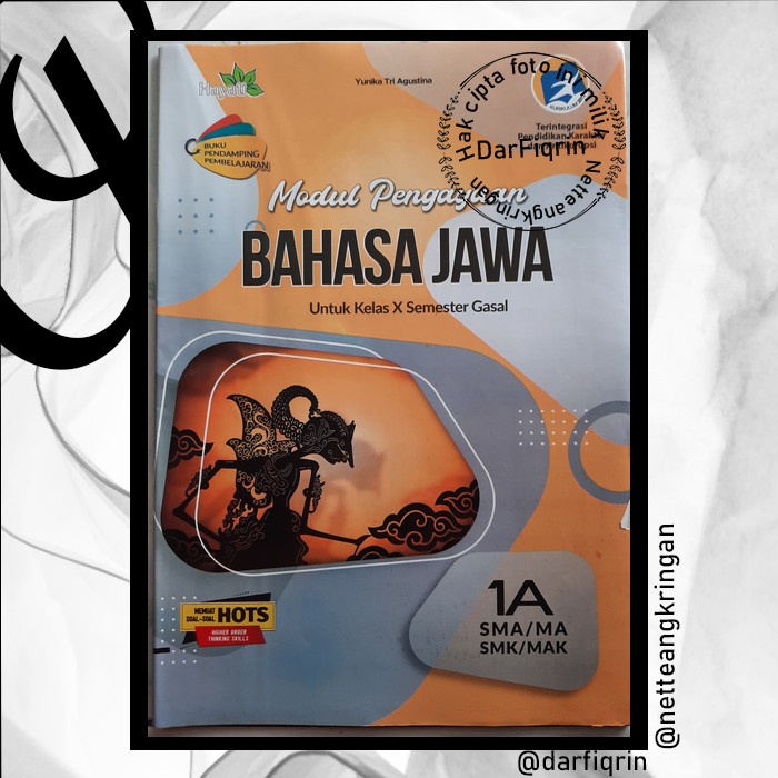 LKS Bahasa Jawa Kelas 10 11 Semester 1 SMA/MA K13 Rev 2018 HOTS-Hayati-Yunika