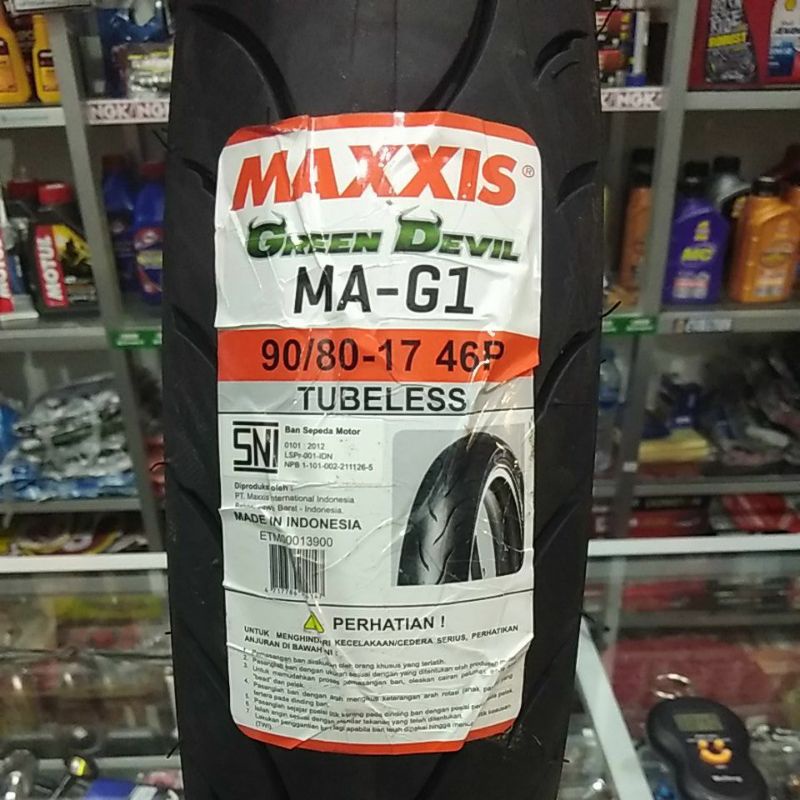 Ban Motor Maxxis Green Devil 90/80-17