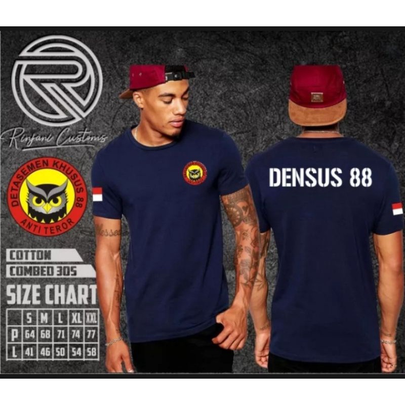 KAOS DENSUS 88 GRATIS NAMA-KAOS TANGAN PANJANG DENSUS 88-KAOS TANGAN PENDEK DENSUS 88