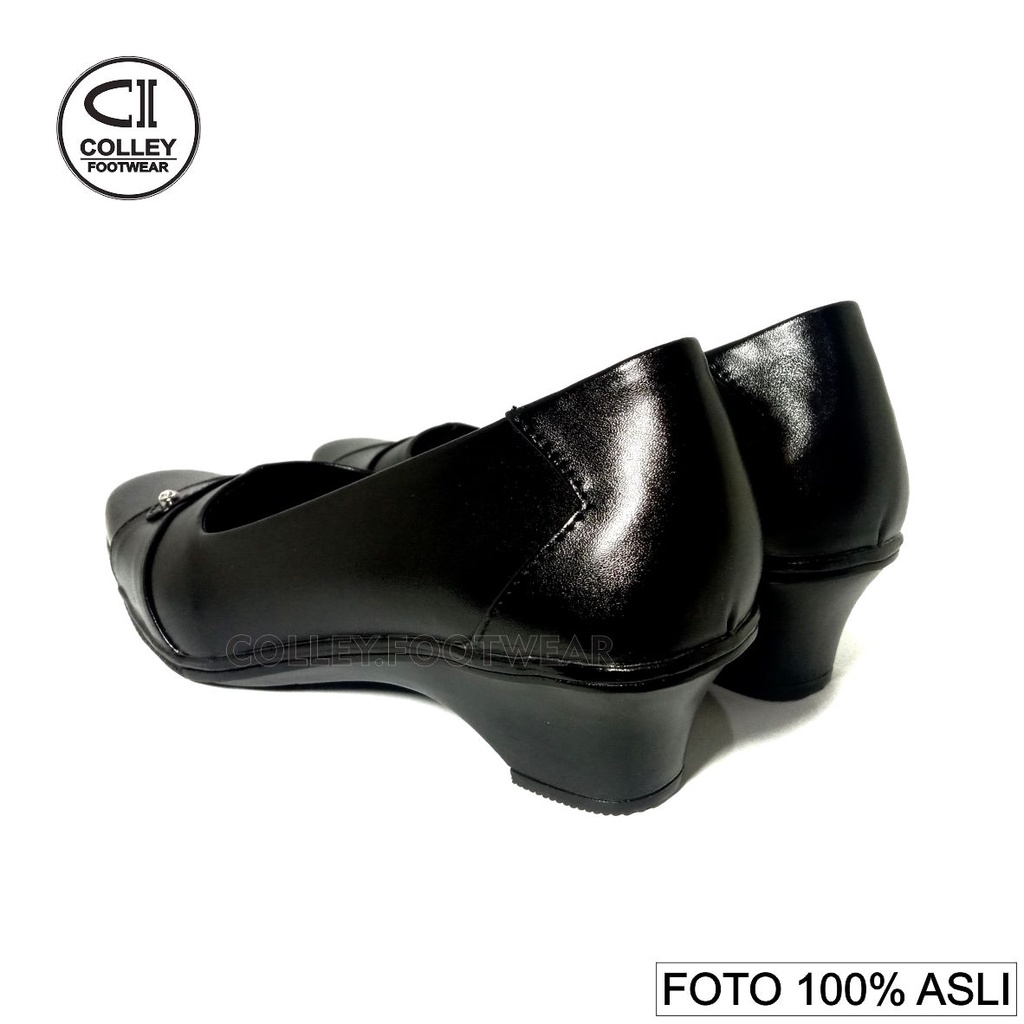 COD - Sepatu Pantofel Wanita 100% Kulit Asli / Ring / Formal / Kerja Kantor / CLY-PTL-034