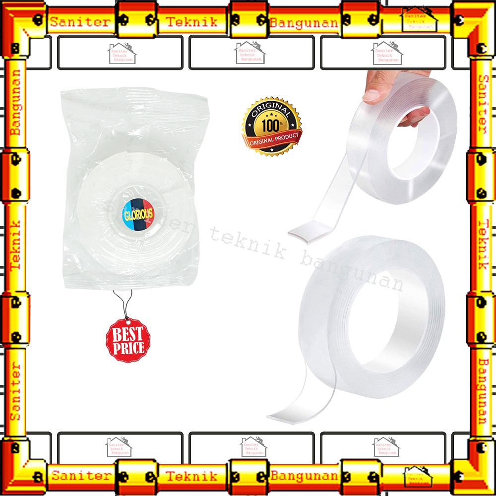 Double Tape Bening Sided Tape Solatip 2 Sisi Anti Air Glorious