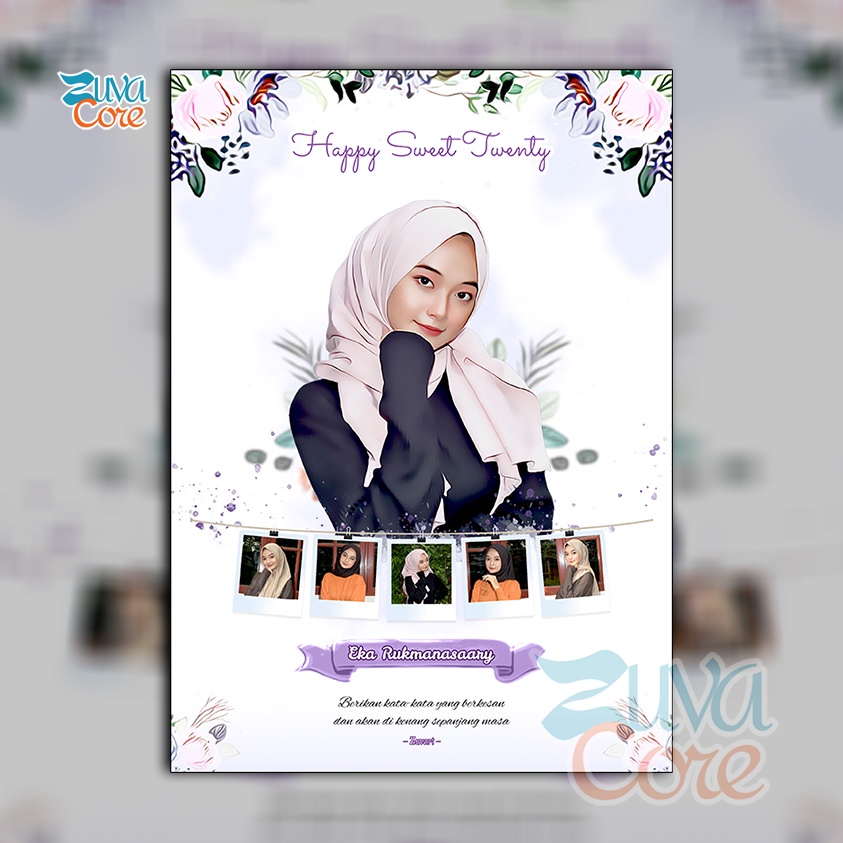 DESAIN FOTO HIASAN DINDING untuk KADO ULTAH KADO WISUDA UCAPAN WEDDING KADO PERNIKAHAN SKETSA CETAK 