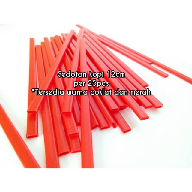 Sedotan Kopi 12cm (isi 25pcs)