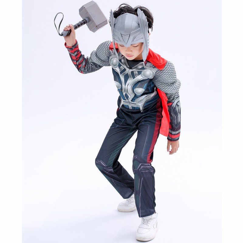 Kostum Anak Superhero Thor God Of Thunder Cosplay Baju Pesta Murah - L