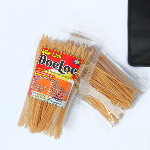 

Mie lidi Doeloe Rasa Original Asin Gurih Spesial Premium 60 gram Snack Kang Ask - 1 Pcs