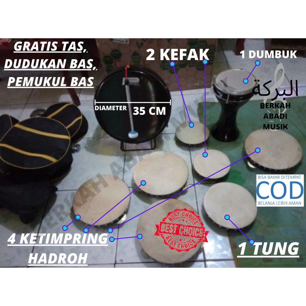 hadroh satu set hadroh full set hadroh 1 set hadroh habib syekh hadroh set alat hadroh ful set