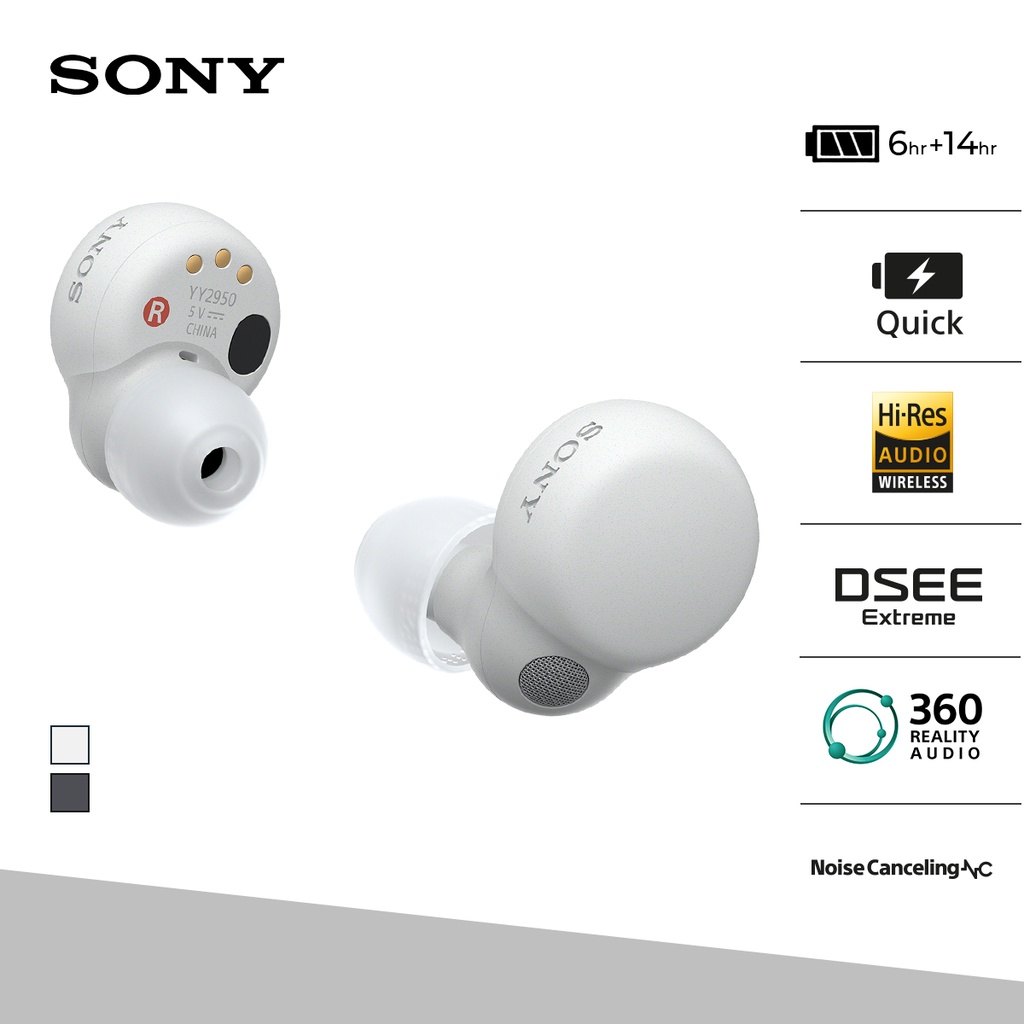 SONY Linkbuds S TWS WF-LS900N Truly Wireless Noise Canceling - White